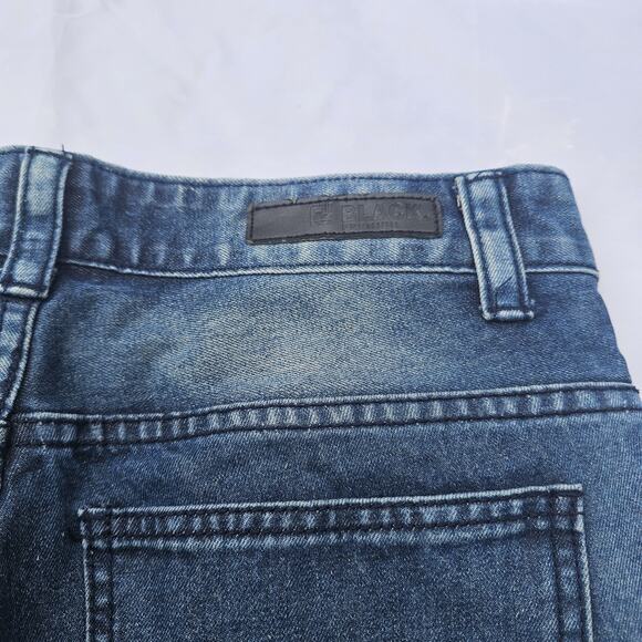 CJ Black Premium Mens Blue Denim Paint Ribbed Skinny Biker Jeans Fit 32x32 - Picture 11 of 14